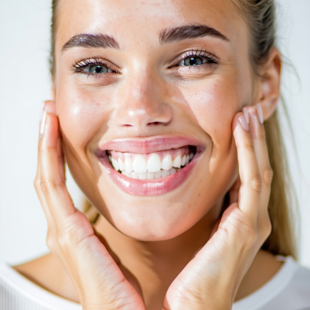 A bright white smile